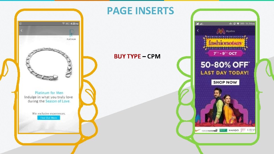 PAGE INSERTS BUY TYPE – CPM 