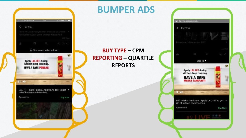 BUMPER ADS BUY TYPE – CPM REPORTING – QUARTILE REPORTS 