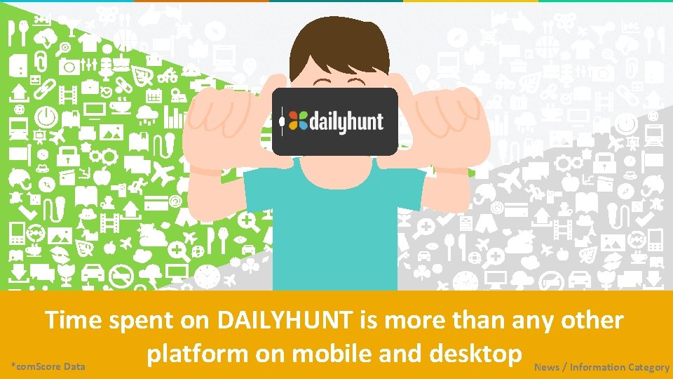 Time spent on DAILYHUNT is more than any other platform on mobile and desktop