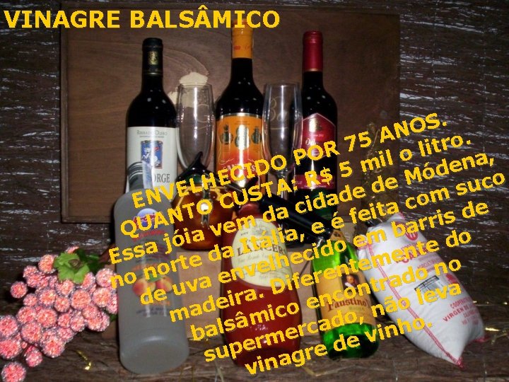 VINAGRE BALS MICO . S O N A. 5 o r 7 t i