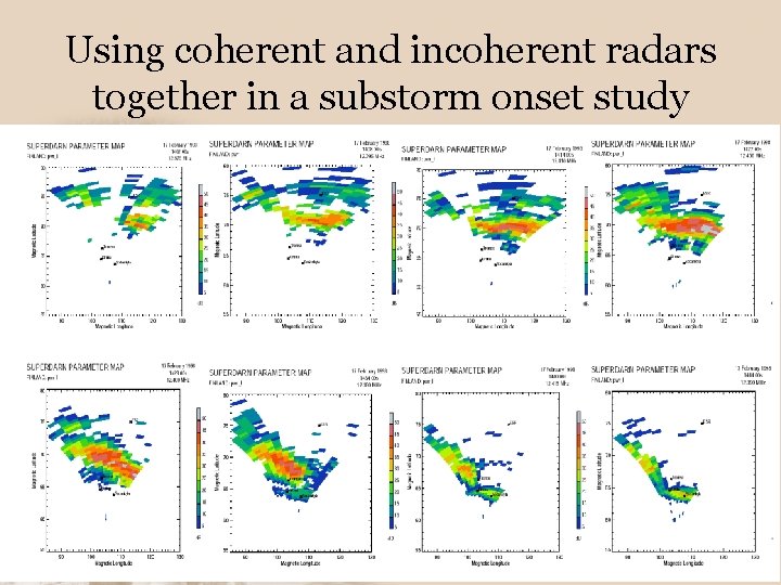 Using coherent and incoherent radars together in a substorm onset study 