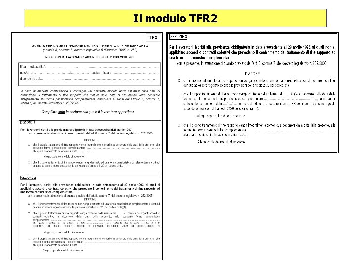 Il modulo TFR 2 