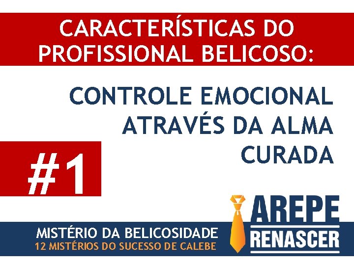 CARACTERÍSTICAS DO PROFISSIONAL BELICOSO: CONTROLE EMOCIONAL ATRAVÉS DA ALMA CURADA #1 MISTÉRIO DA BELICOSIDADE