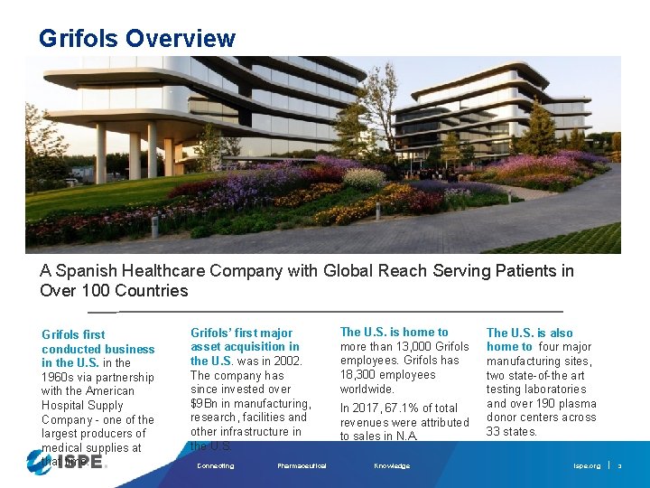 Grifols Overview A Spanish Healthcare Company with Global Reach Serving Patients in Over 100