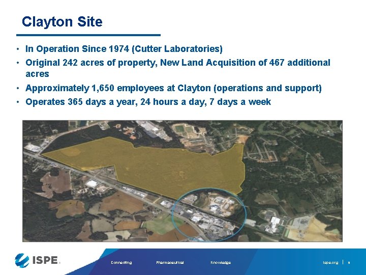 Clayton Site • In Operation Since 1974 (Cutter Laboratories) • Original 242 acres of