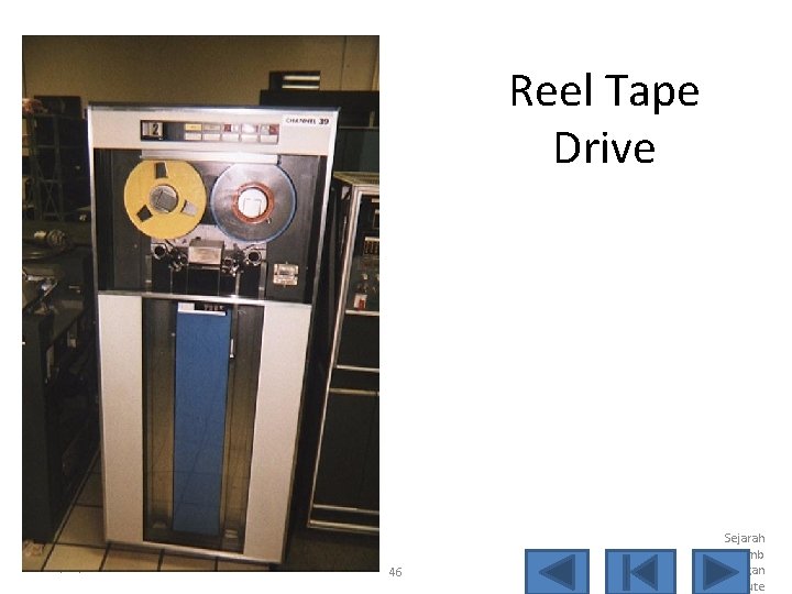 Reel Tape Drive 11/24/2020 46 Sejarah Perkemb angan Kompute 