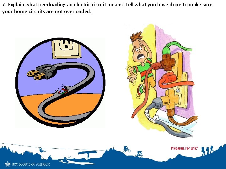7. Explain what overloading an electric circuit means. Tell what you have done to 7. Explain what overloading an electric circuit means. Tell what you have done to