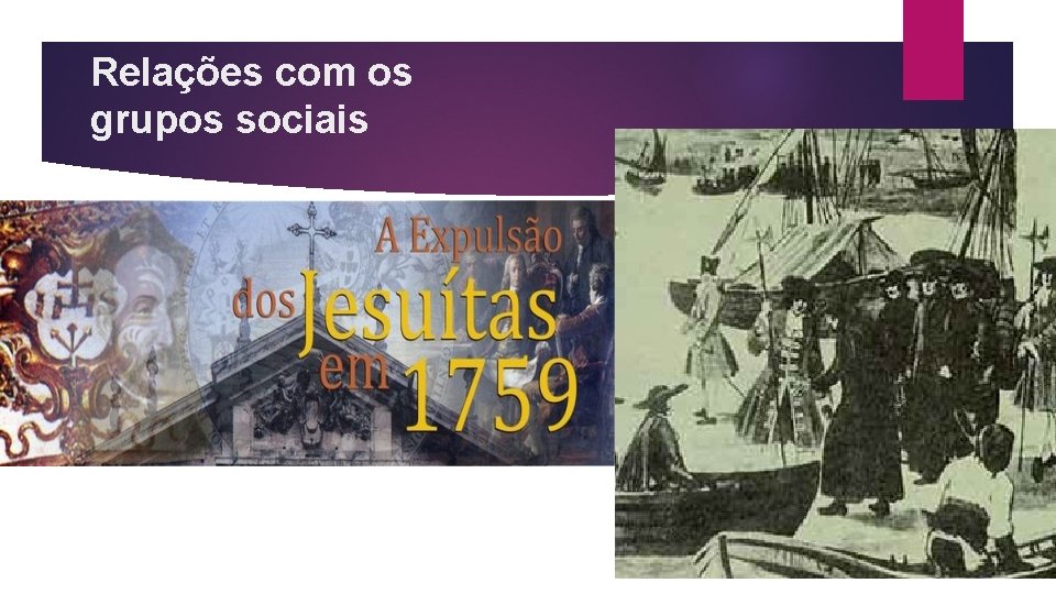 Relações com os grupos sociais 