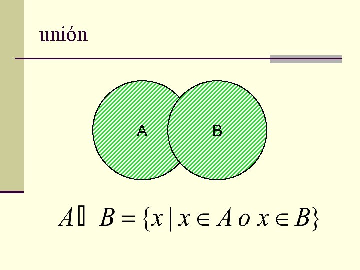 unión A B 