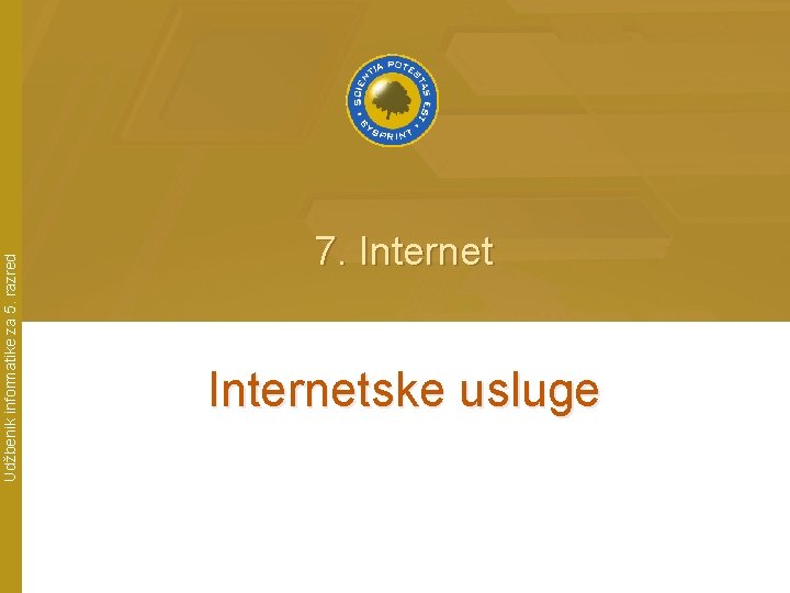 Udžbenik informatike za 5. razred 7. Internetske usluge 