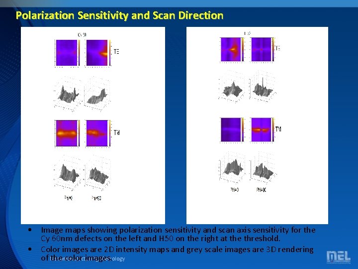 Polarization Sensitivity and Scan Direction • Image maps showing polarization sensitivity and scan axis Polarization Sensitivity and Scan Direction • Image maps showing polarization sensitivity and scan axis