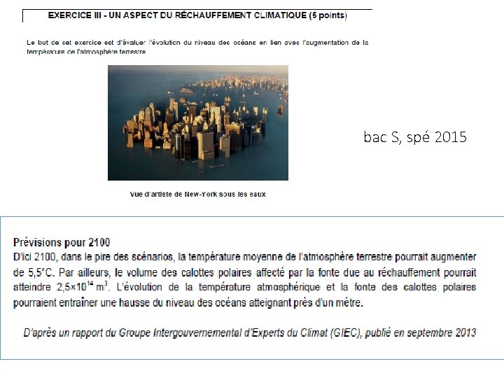 bac S, spé 2015 