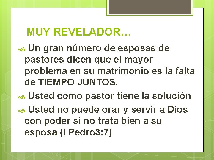 MUY REVELADOR… Un gran número de esposas de pastores dicen que el mayor problema
