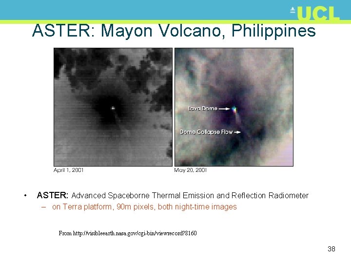 ASTER: Mayon Volcano, Philippines • ASTER: Advanced Spaceborne Thermal Emission and Reflection Radiometer –