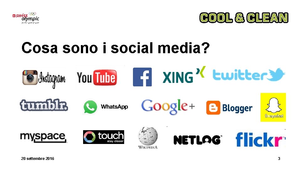 Cosa sono i social media? 20 settembre 2016 3 