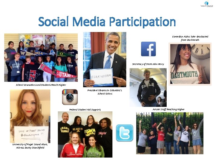 Social Media Participation Comedian Aisha Tyler Graduated from Dartmouth Secretary of State John Kerry