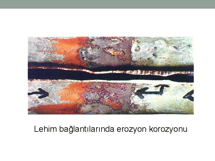 Lehim bağlantılarında erozyon korozyonu Lehim bağlantılarında erozyon korozyonu