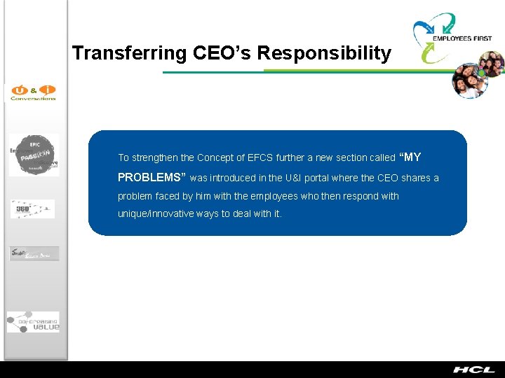 Transferring CEO’s Responsibility To strengthen the Concept of EFCS further a new section called