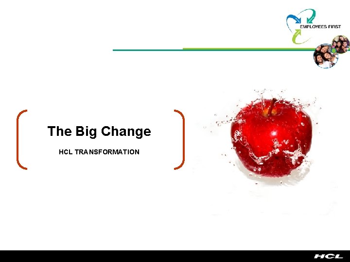 The Big Change HCL TRANSFORMATION 