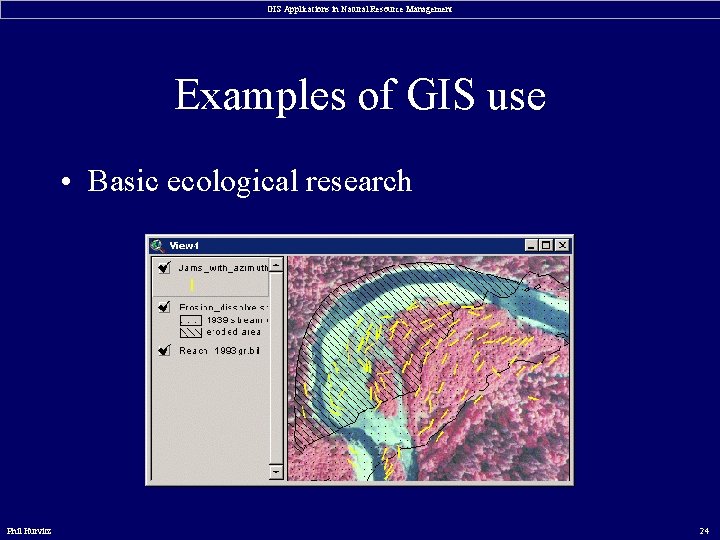 GIS Applications in Natural Resource Management Examples of GIS use • Basic ecological research