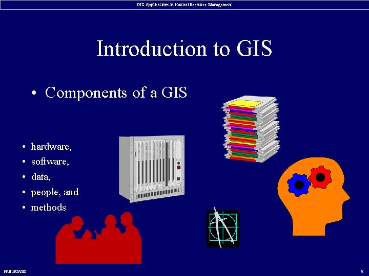 GIS Applications in Natural Resource Management Introduction to GIS • Components of a GIS