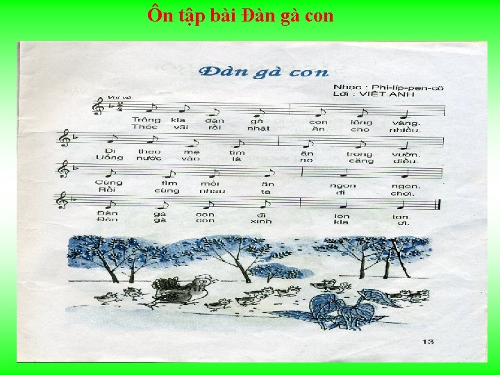 Ôn tập bài Đàn gà con 