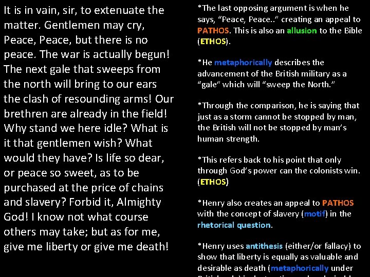 It is in vain, sir, to extenuate the matter. Gentlemen may cry, Peace, but It is in vain, sir, to extenuate the matter. Gentlemen may cry, Peace, but