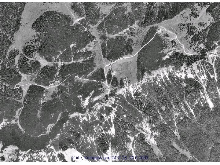 Landschaft zu Karte, Kompass und GPS 23. -25. 5. 2003 