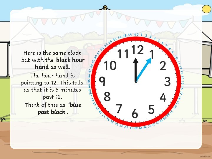 Here is the same clock but with the black hour hand as well. The