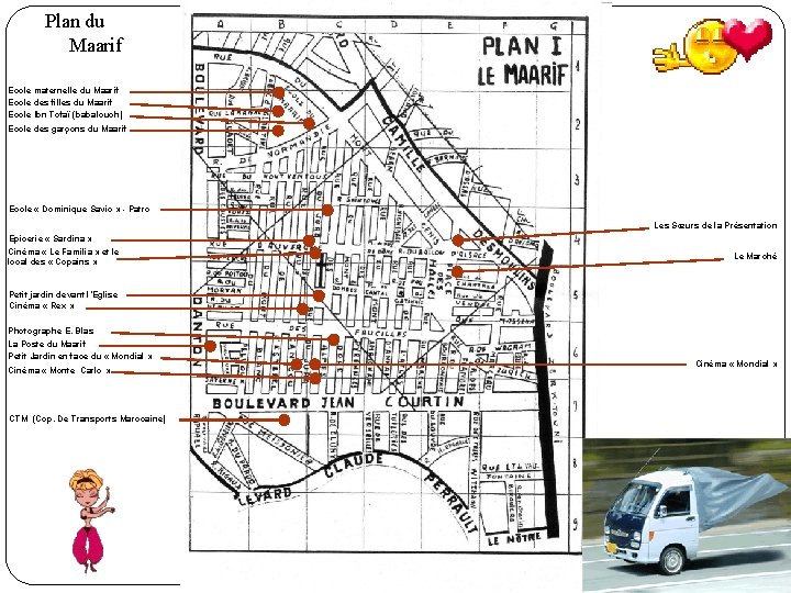 Plan du Maarif Ecole maternelle du Maarif Ecole des filles du Maarif Ecole Ibn