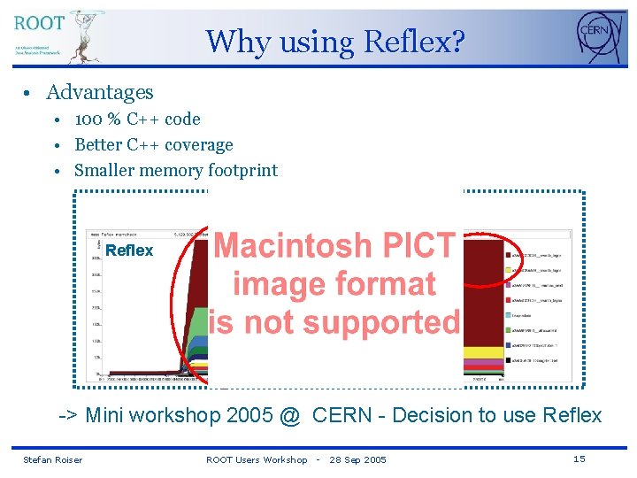 Why using Reflex? • Advantages • 100 % C++ code • Better C++ coverage