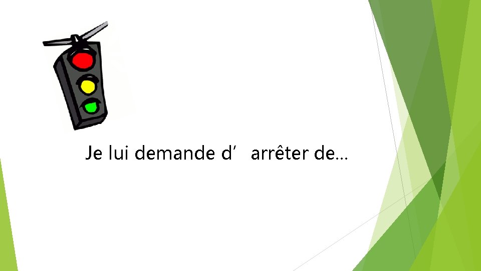  Je lui demande d’arrêter de. . . 