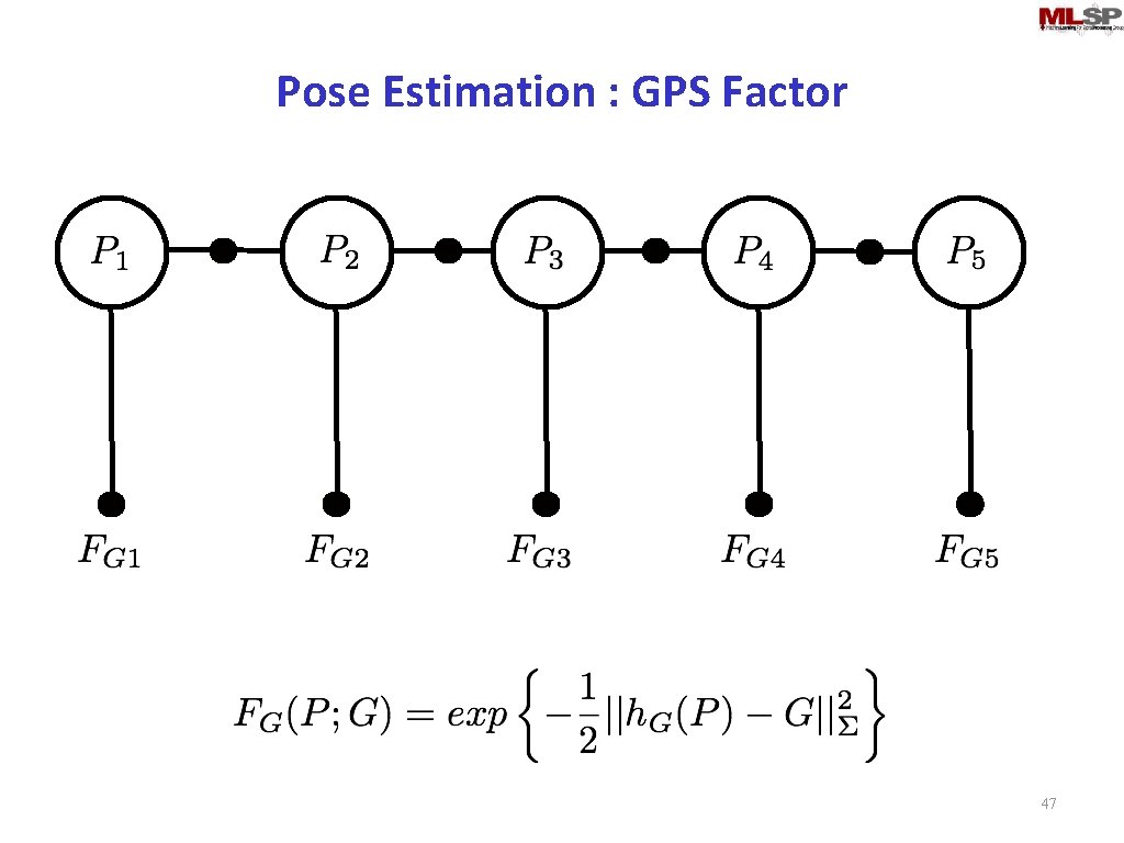 Pose Estimation : GPS Factor 47 