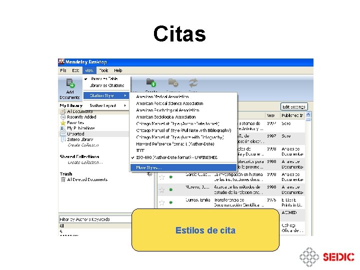Citas Estilos de cita Citas Estilos de cita