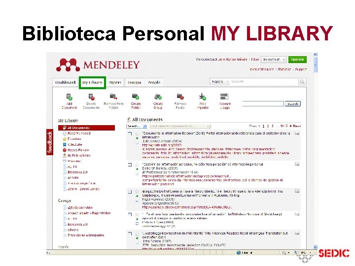 Biblioteca Personal MY LIBRARY Biblioteca Personal MY LIBRARY