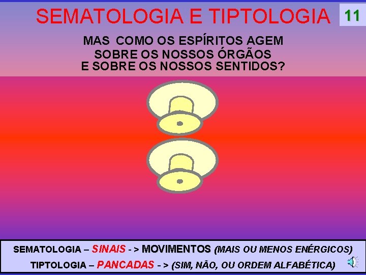 SEMATOLOGIA E TIPTOLOGIA 11 MAS COMO OS ESPÍRITOS AGEM SOBRE OS NOSSOS ÓRGÃOS E