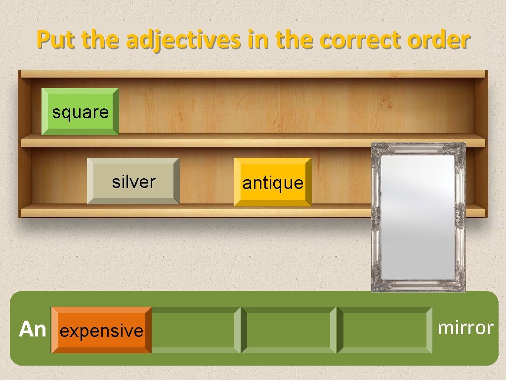 Example Lessons Modals Used To, Mirror In A Sentence As An Adjective