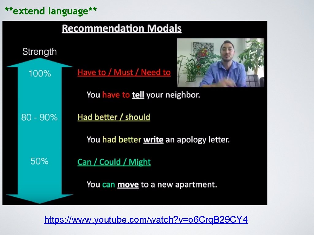 **extend language** https: //www. youtube. com/watch? v=o 6 Crq. B 29 CY 4 