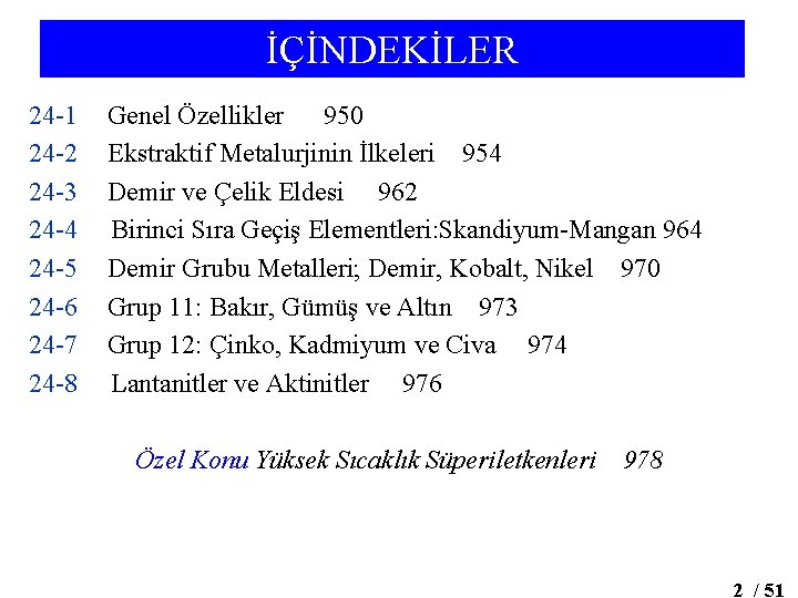 İÇİNDEKİLER 24 -1 24 -2 24 -3 24 -4 24 -5 24 -6 24