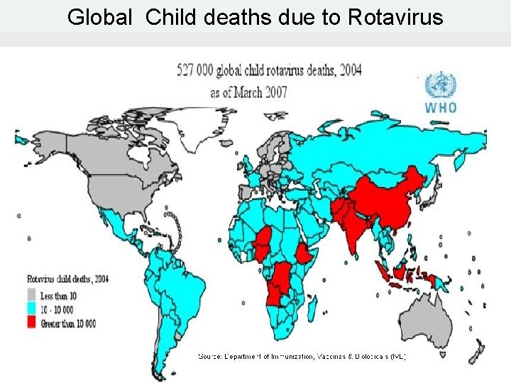 Global Child deaths due to Rotavirus 