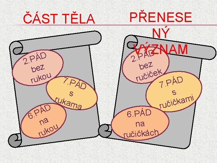 ČÁST TĚLA D Á P. 2 z e b u o k u r