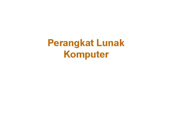 Perangkat Lunak Komputer 