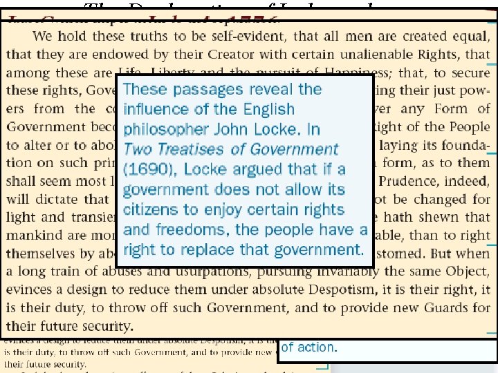 The Declaration of Independence & Influences from the Enlightenment 