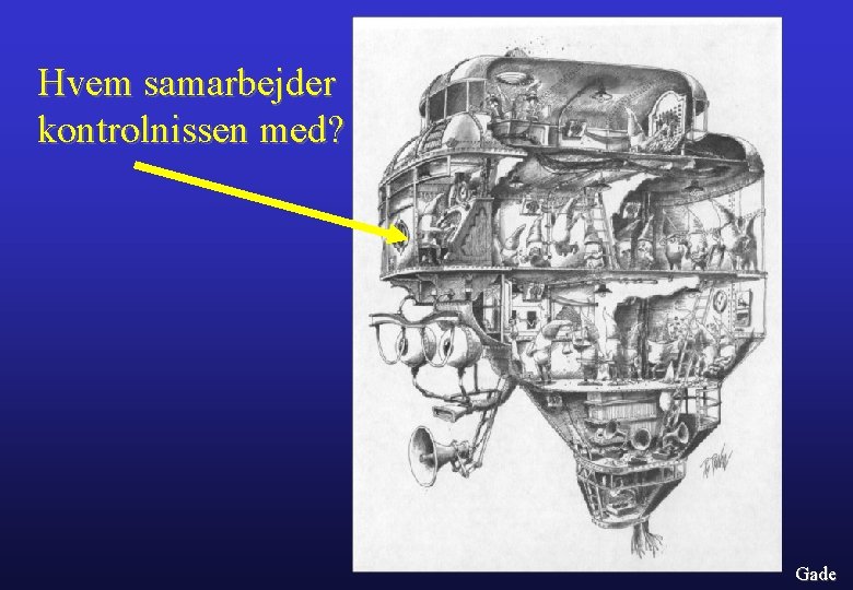Hvem samarbejder kontrolnissen med? Gade 