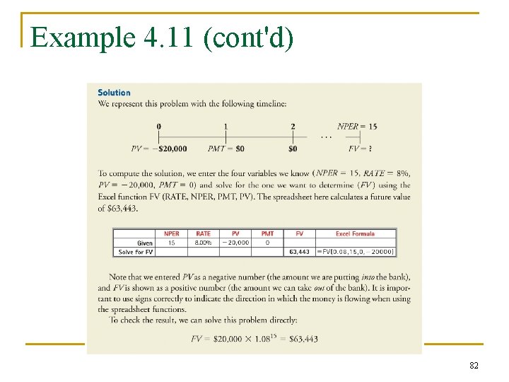 Example 4. 11 (cont'd) 82 