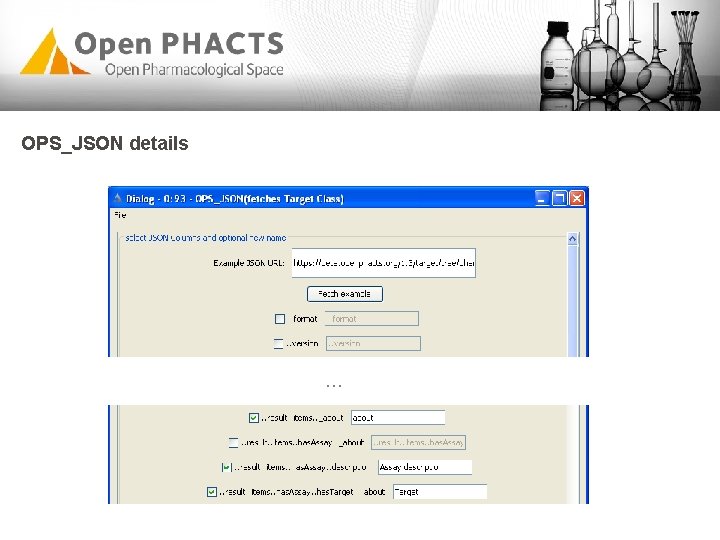 OPS_JSON details … OPS_JSON details …