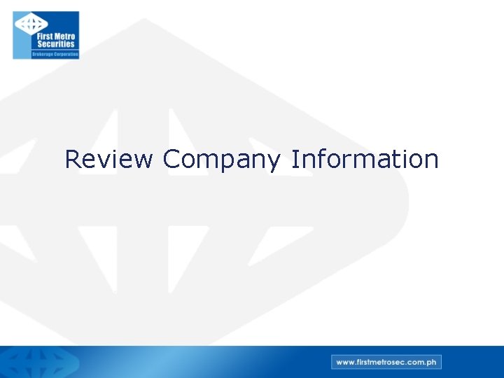 Review Company Information 