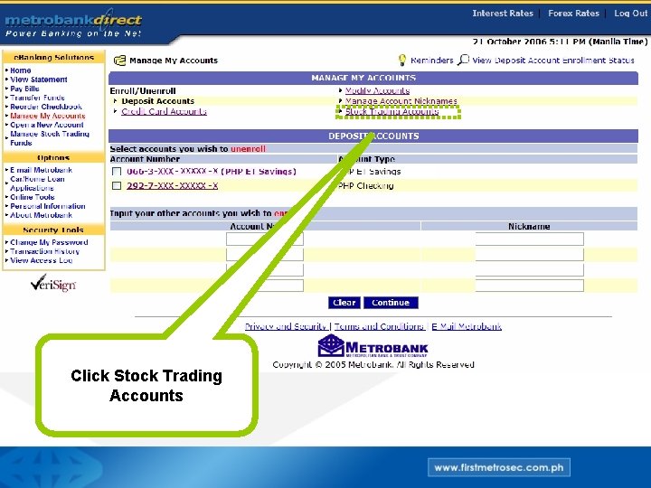 Click Stock Trading Accounts 