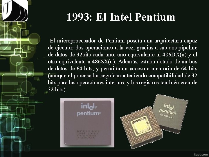 Evolucin de los Microprocesadores Nombre Zaida Briceo C