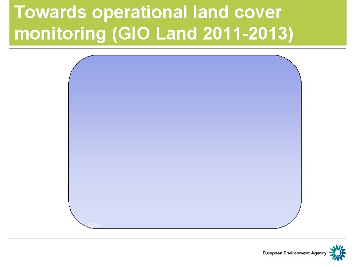 Towards operational land cover monitoring (GIO Land 2011 -2013) Photo: ESA 